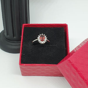 R0013 - Red Garnet Ring