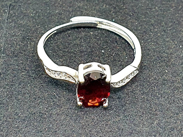 R0034 - Red Garnet Ring