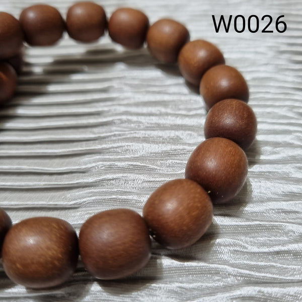 W0026 - CLEARANCE Sandalwood Beads Bracelet (老山檀木)