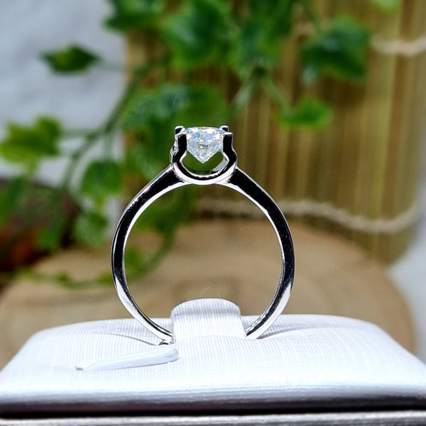 R0178 - Clear Moissanite Ring - 1.0ct