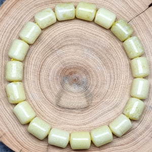 B0453 - Yellow Jade 菜花玉 Bracelet - 8mm