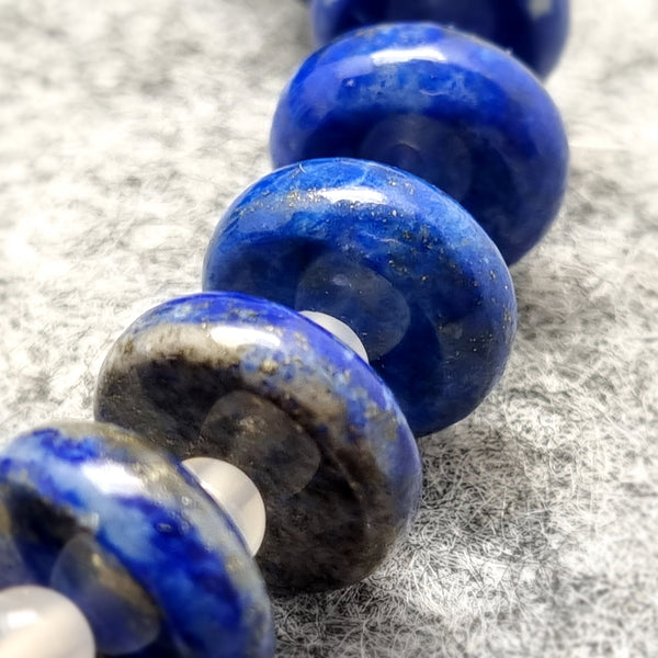 B0480 - Lapis Lazuli Bracelet - 10-12+mm