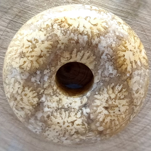 C0083 - Coral Jade Donut (珊瑚玉平安扣) - 16.5mm