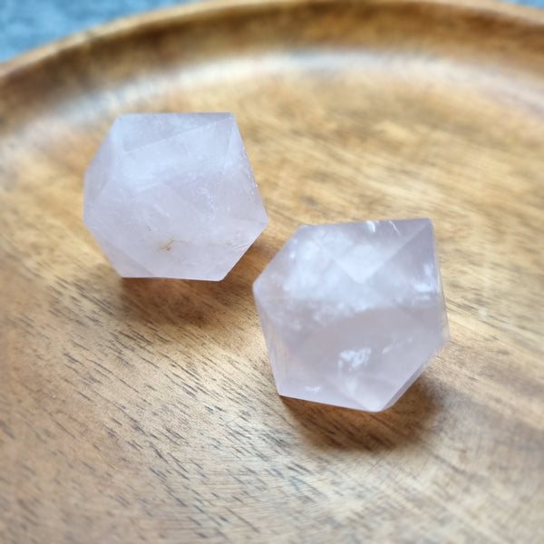 D0076 - Rose Quartz Crystal Display- 13-20g
