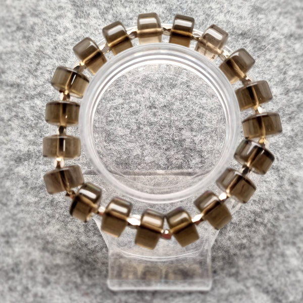 B0690 - Smoky Quartz Bracelet - 11.5mm