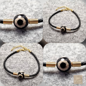 B0614 - One eye Dzi bead Bracelet