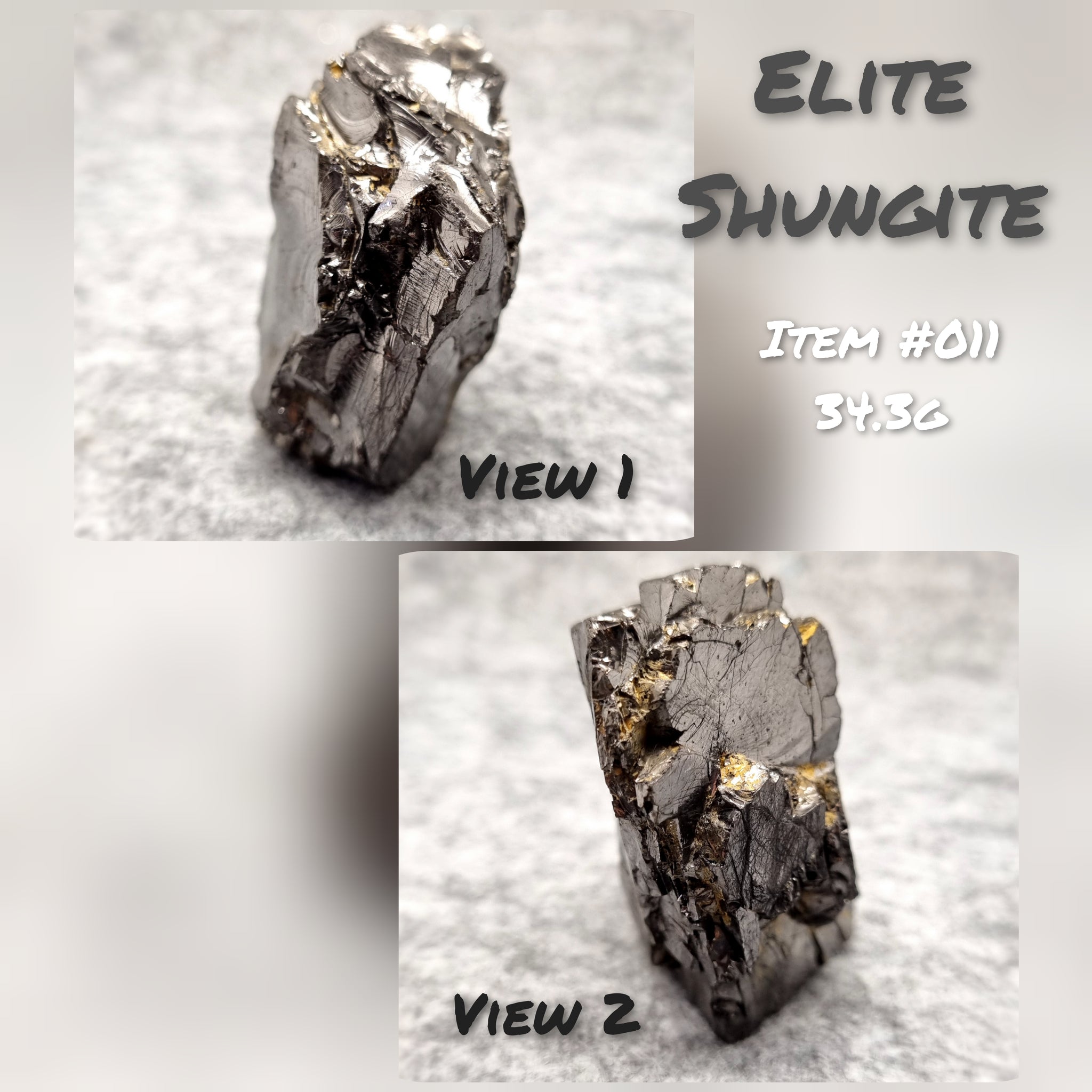 D0081 - Raw Elite Shungite Stones – GlowCrystal